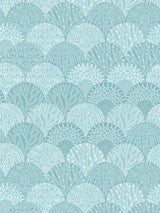 Scalamandre Herb Garden Wallcovering Aqua Wallpaper