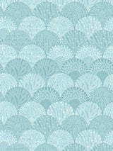 Scalamandre Herb Garden Wallcovering Aqua Wallpaper