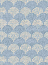 Scalamandre Herb Garden Wallcovering Blue Shadow Wallpaper