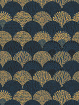 Scalamandre Herb Garden Wallcovering Midnight Wallpaper