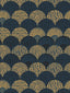 Scalamandre Herb Garden Wallcovering Midnight Wallpaper