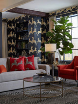 Scalamandre Zebras - Wallpaper - Trimmed Black Wallpaper