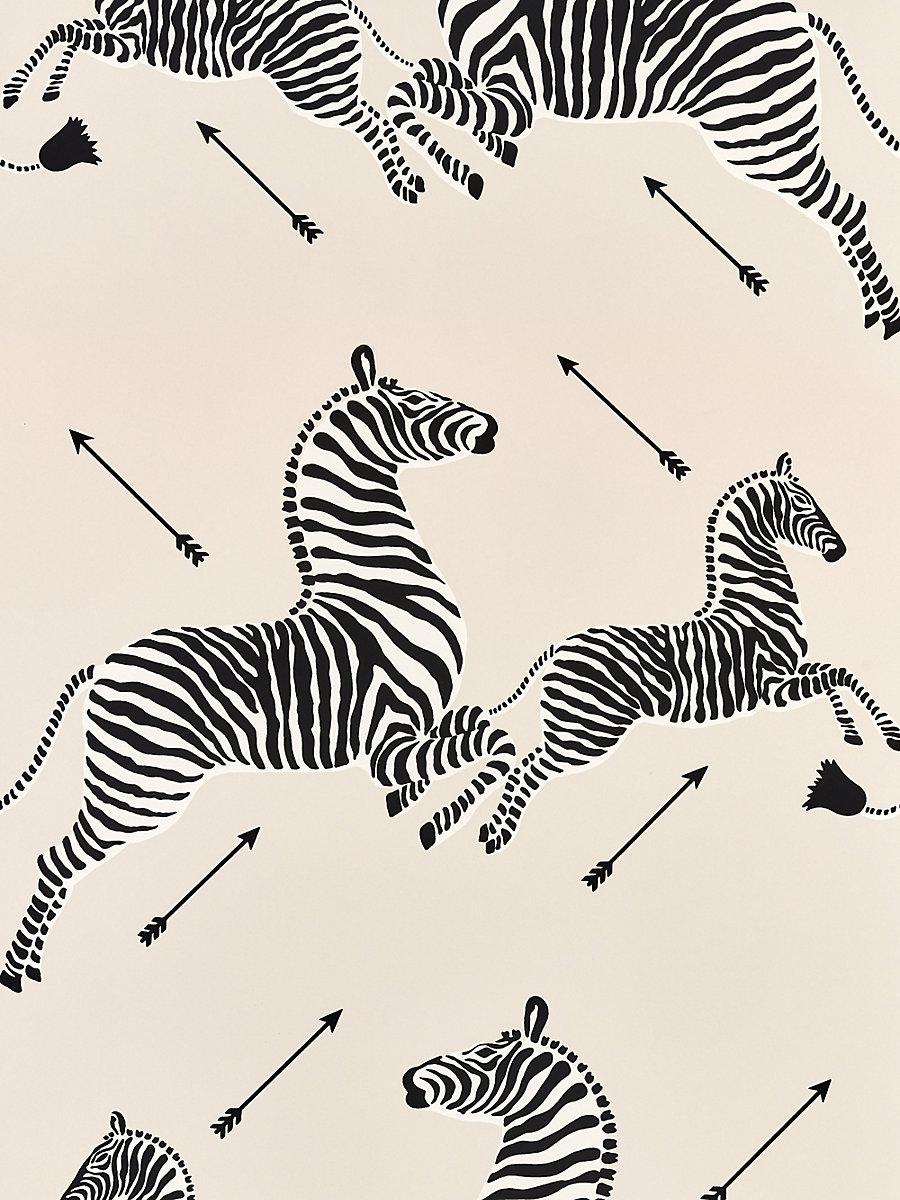 Scalamandre Zebras - Wallpaper - Trimmed Sandstone Wallpaper