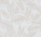 Advantage Suki Cream Leaves Wallpaper