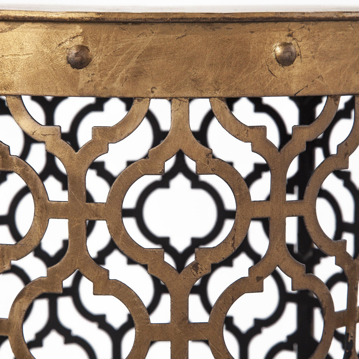 Mercana Rudebekia (Set of 2) 16L x 16W Gold Round Metal Accent Tables