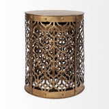 Mercana Rudebekia (Set of 2) 16L x 16W Gold Round Metal Accent Tables