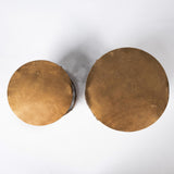 Mercana Rudebekia (Set of 2) 16L x 16W Gold Round Metal Accent Tables