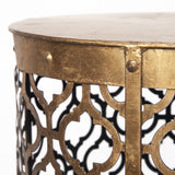 Mercana Rudebekia (Set of 2) 16L x 16W Gold Round Metal Accent Tables