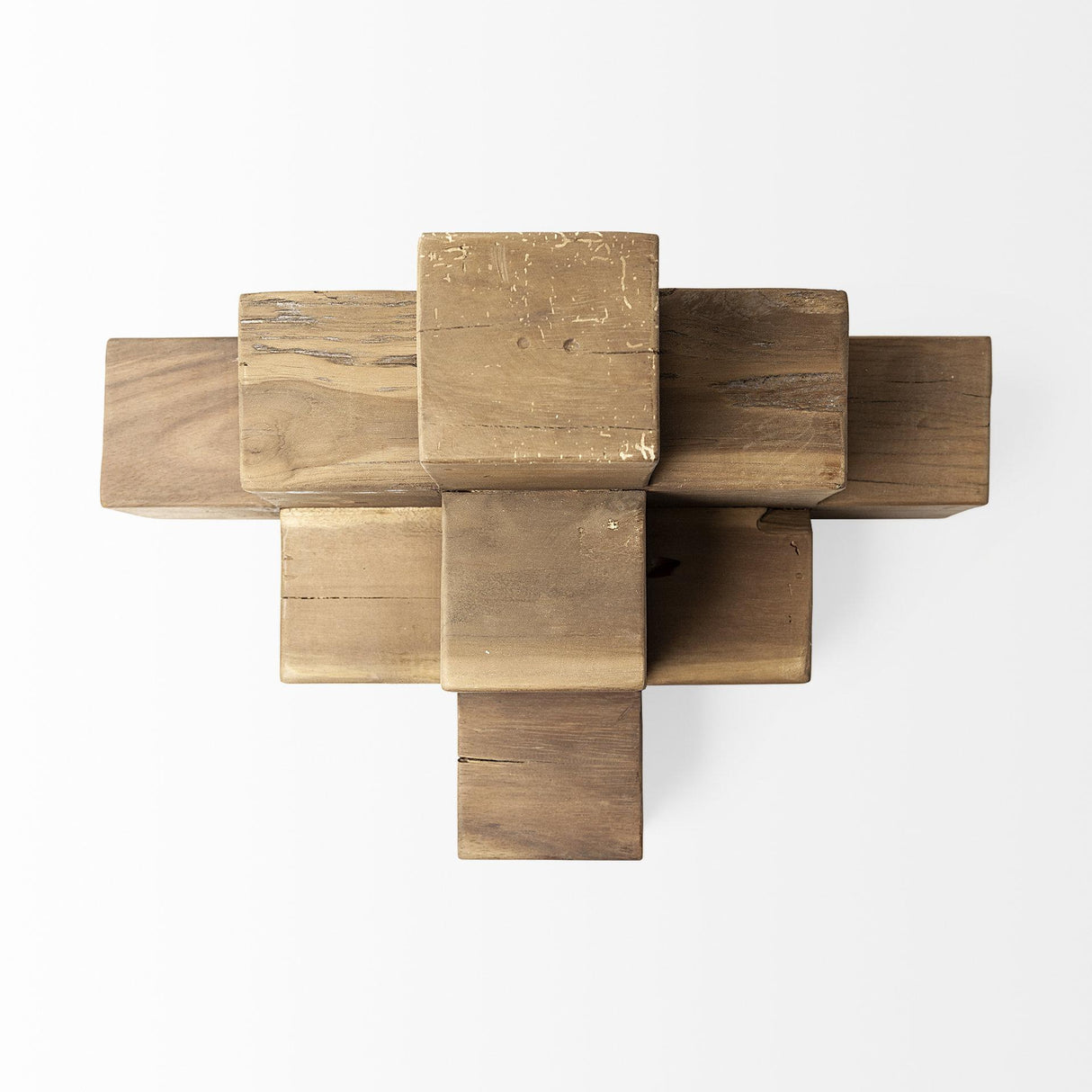 Mercana Rubik 15L x 10W Natural Wooden Cube Display Object