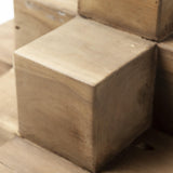 Mercana Rubik 15L x 10W Natural Wooden Cube Display Object