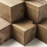 Mercana Rubik 15L x 10W Natural Wooden Cube Display Object