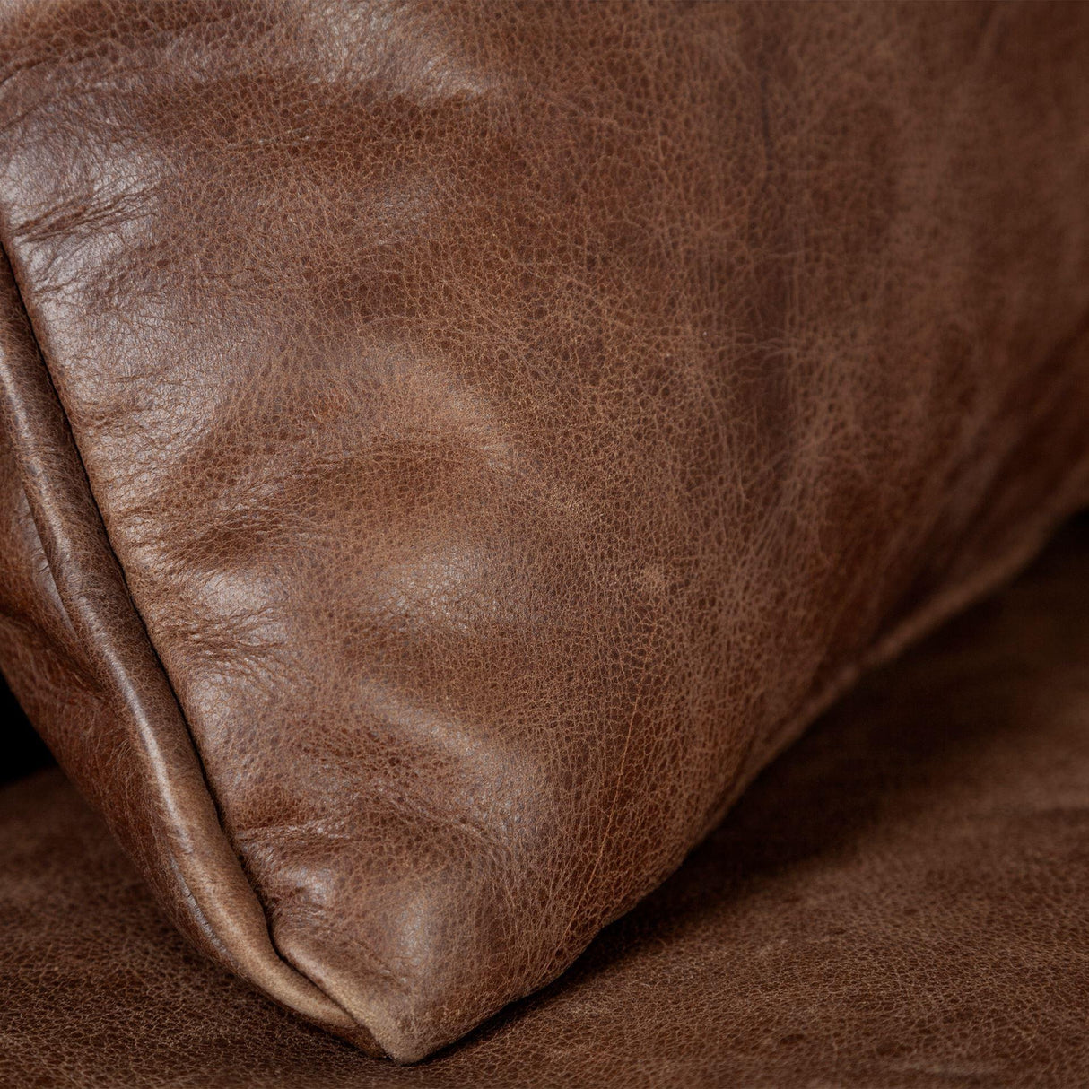 Mercana Cochrane I 33L x 33W x 32.25H Brown Leather Wrapped Chair