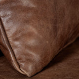Mercana Cochrane I 33L x 33W x 32.25H Brown Leather Wrapped Chair