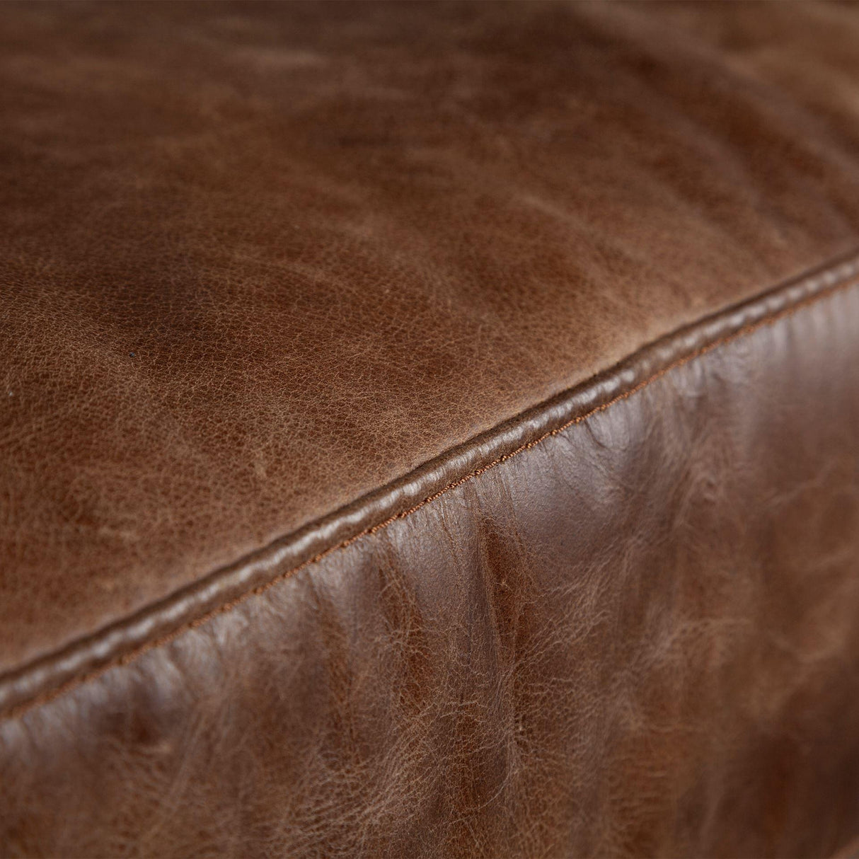 Mercana Cochrane I 33L x 33W x 32.25H Brown Leather Wrapped Chair