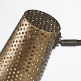 Mercana Wesley II (22.4"H) Gold/Black Perforated Metal Shade Table Lamp