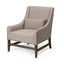 Mercana Kensington Beige Linen Fabric and Wood Accent Chair