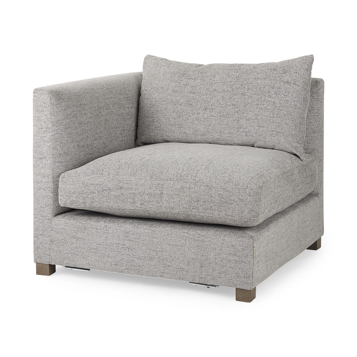 Mercana Valence 37.8L x 38.6W x 28.3H Medium Gray Corner Sectional Piece