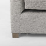 Mercana Valence 37.8L x 38.6W x 28.3H Medium Gray Corner Sectional Piece