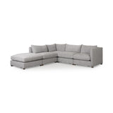 Mercana Valence 37.8L x 38.6W x 28.3H Medium Gray Corner Sectional Piece