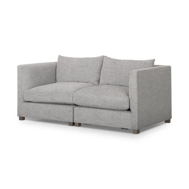 Mercana Valence 2 Piece Medium Gray Modular Sofa Set