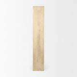 Mercana Traro 47.75L x 16.0W x 92.0H Blonde Wooden Compartment Shelving Unit