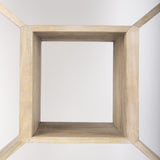 Mercana Traro 47.75L x 16.0W x 92.0H Blonde Wooden Compartment Shelving Unit