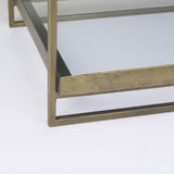 Mercana Trey Gold Metal W/Glass Accent Table