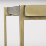 Mercana Trey Gold Metal W/Glass Accent Table
