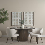 Mercana Terra Fluted Dining Table - 4 Niles Chairs
