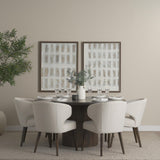 Mercana Terra Fluted Dining Table - 6 Niles Chairs