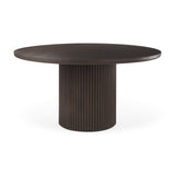 Mercana Terra Fluted Dining Table - 6 Niles Chairs - Terra Sideboard
