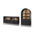 Mercana Sloan Black Arch Cabinet and Sideboard Package