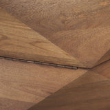 Mercana Arreto 36" Hexagonal Hinged Solid Wood Top and Base Coffee Table