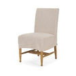 Mercana Whitley Oatmeal Performance Fabric w/ Oak Wood Dining Chair