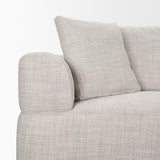 Mercana Warner Left Arm 3 Seater Gray Performance Fabric w/ Ash Wood Sofa