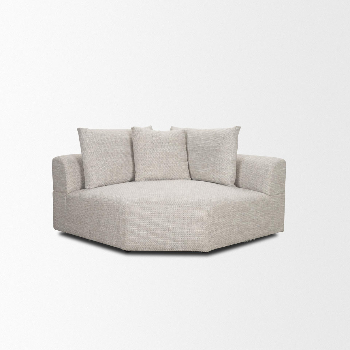 Mercana Warner Gray Performance Fabric Corner Piece