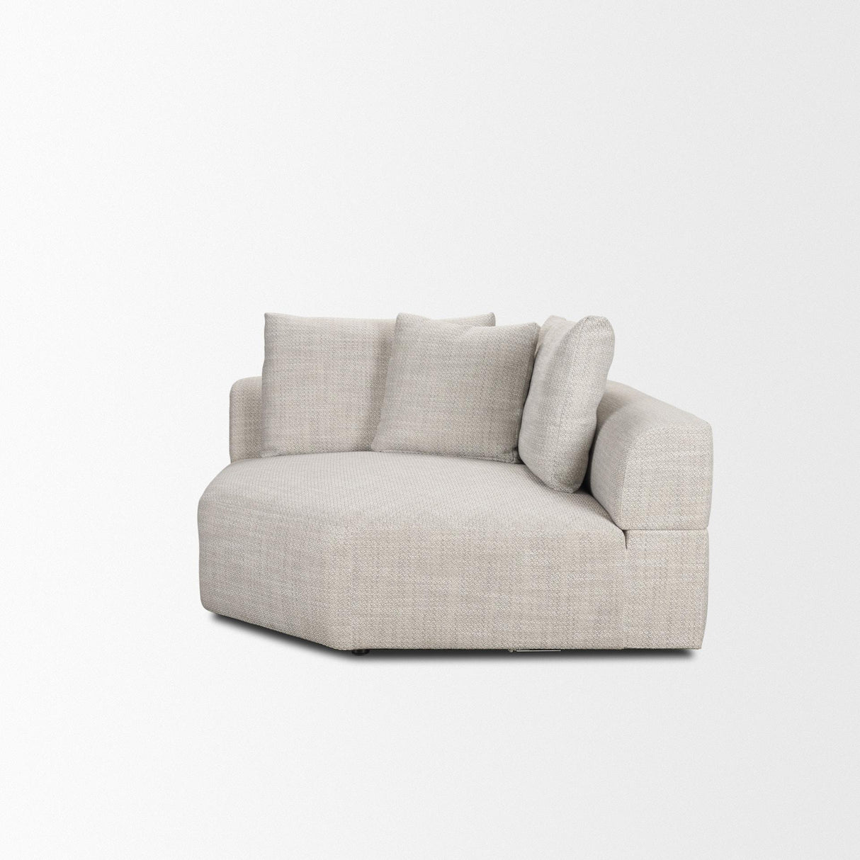 Mercana Warner Gray Performance Fabric Corner Piece