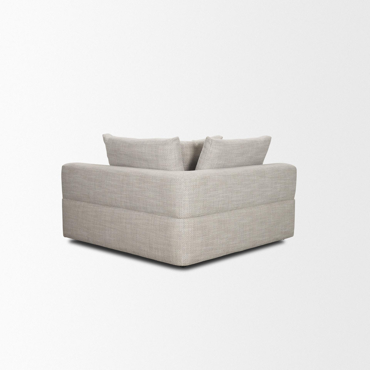 Mercana Warner Gray Performance Fabric Corner Piece