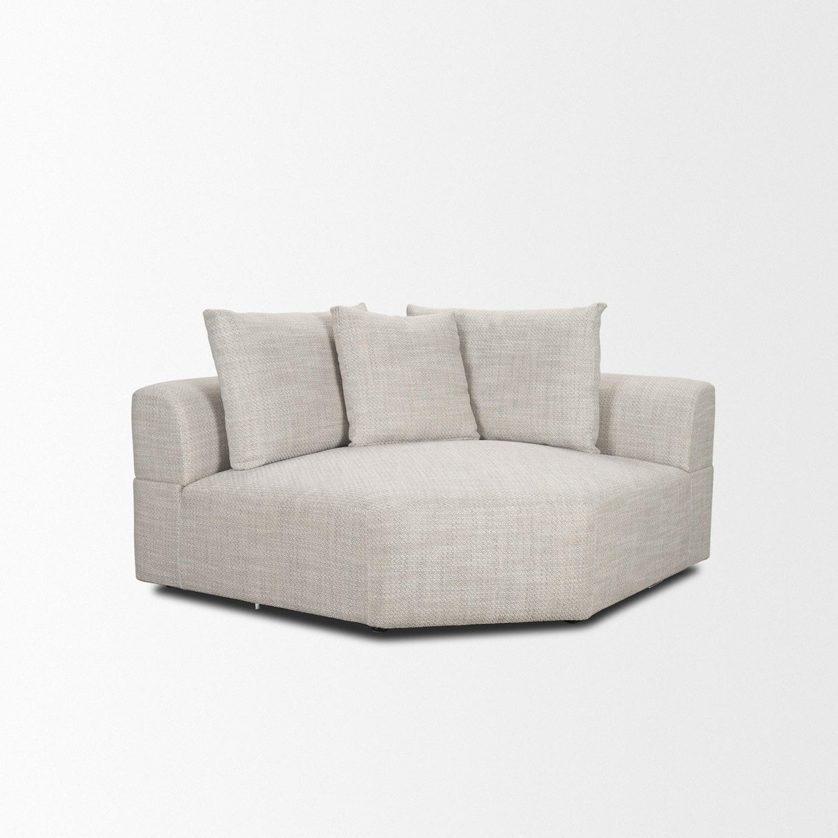 Mercana Warner Gray Performance Fabric Corner Piece