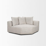 Mercana Warner Gray Performance Fabric Corner Piece