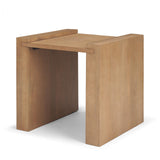 Mercana Wesson Light Brown Wood Accent Table