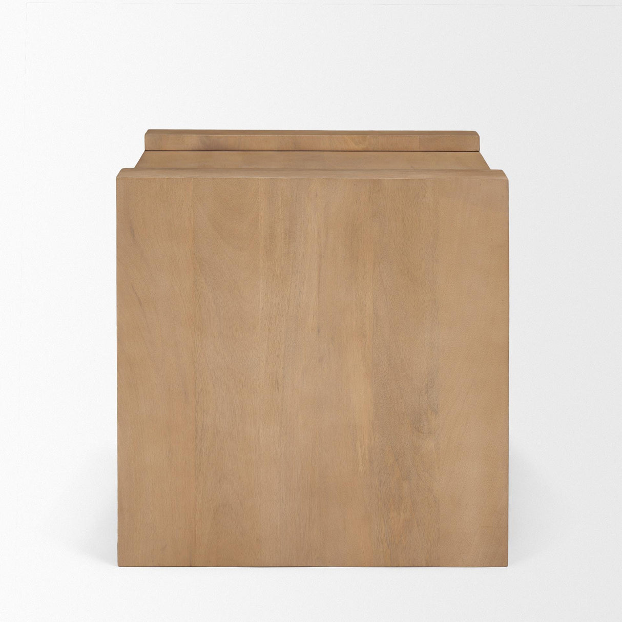 Mercana Wesson Light Brown Wood Accent Table