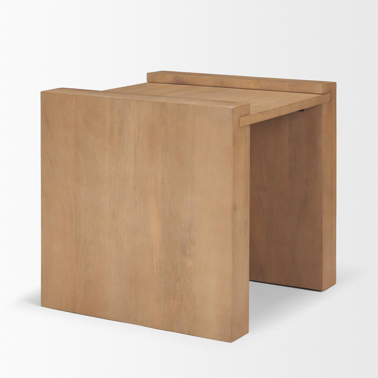 Mercana Wesson Light Brown Wood Accent Table