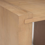 Mercana Wesson Light Brown Wood Accent Table