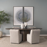 Mercana Wilkins Gray Performance Fabric Upholstered Dining Chair
