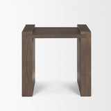 Mercana Wesson Dark Brown Wood Accent Table