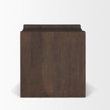 Mercana Wesson Dark Brown Wood Accent Table