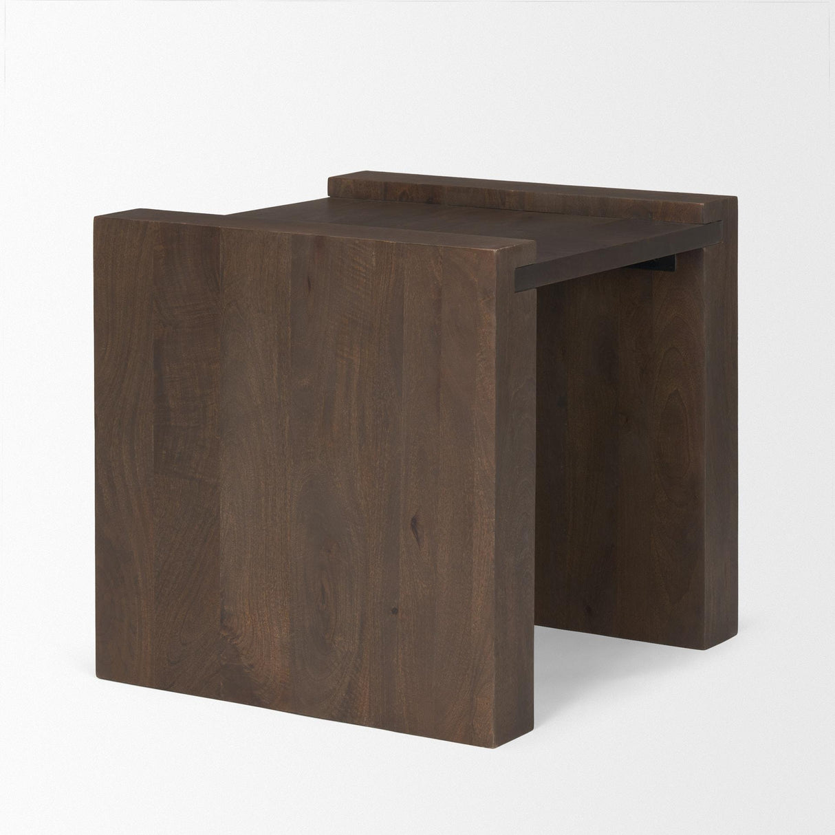 Mercana Wesson Dark Brown Wood Accent Table