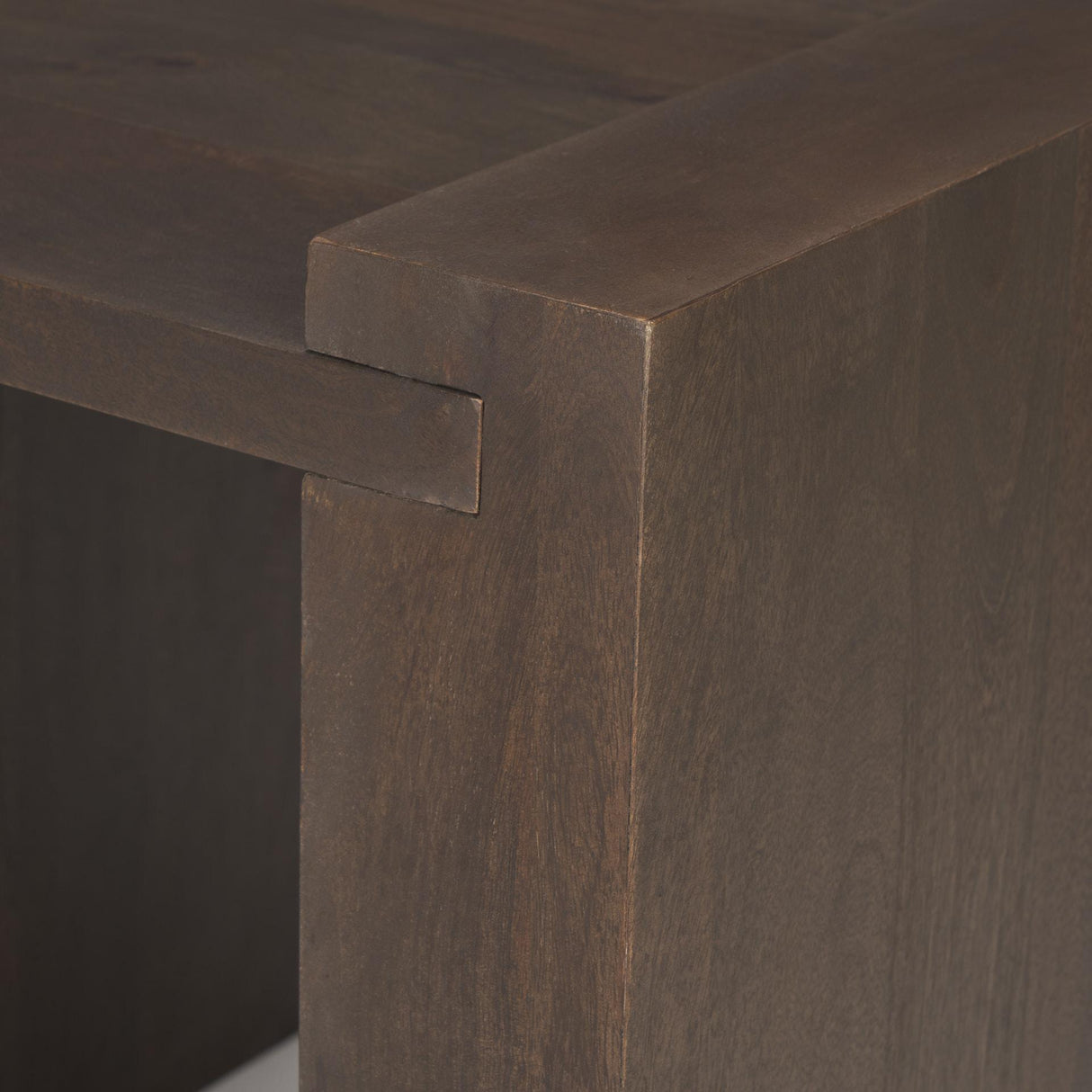 Mercana Wesson Dark Brown Wood Accent Table