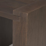 Mercana Wesson Dark Brown Wood Accent Table